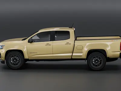 Chevrolet Colorado truck 2023 Low-poly 3D model