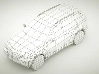 Generic SUV v8 Low-poly 3D model