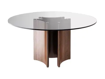 Alan Tondo 3 Gambe C Dining Table by Porada 3D model