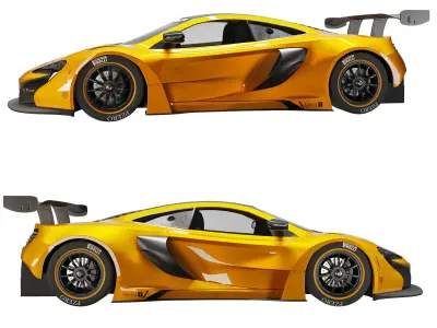 Maclaren 650s gt3 3D model