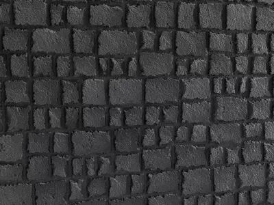 Ston Wall Material 10- Stone Wall Decorative Pbr 4k 3D model