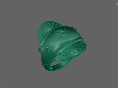 Plain Ring Women Ready STL 3DM Models Womens Rings 3D models 3D print model 46