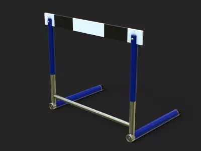Track Hurdles Low-poly 3D model