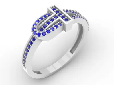 Jewelry Diamond Ring Model RG22 Free 3D print model