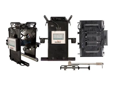 Industrial Wear Test Machine Low-poly 3D model