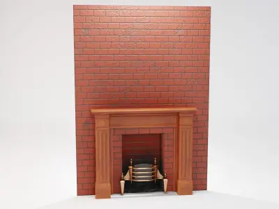 FirePlace  Free low-poly 3D model