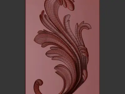 classic element decor 3D model