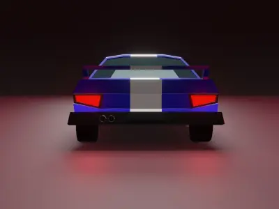 Low-Poly Car 3D model by andrey-kuznetsov-237