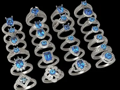 Ring pack 3D print models 3D print model