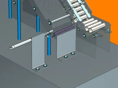 The effervescent tablet filling machine 3D print model