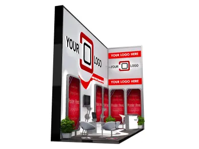 Booth Exhibition Stand a519b 3D model