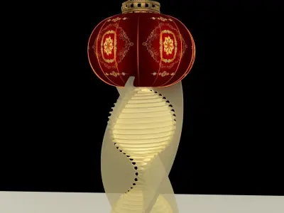 Chinese Red Lantern 3D model order