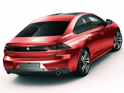 Peugeot 508 GT and Allure 3D model