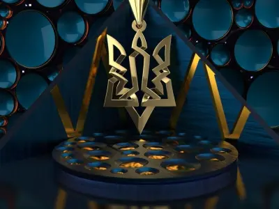 Ukrainian Trident 3D print model get