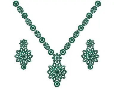 Indian Traditional Necklaces 3D print model