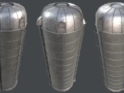 Industrial Structures PBR Collection Low-poly 3D model