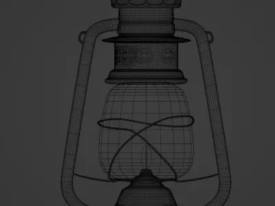 Rusty Lantern Free 3D model