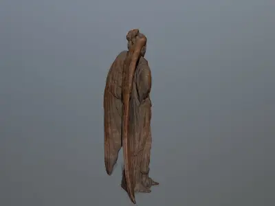 Angel Statue 05 Low-poly 3D model