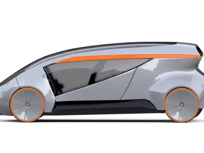 Shared Autonomous RoboTaxi 3D model