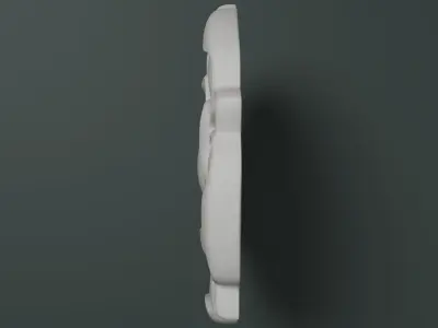 Small Rosette 002 - Tudor Rose 3D model