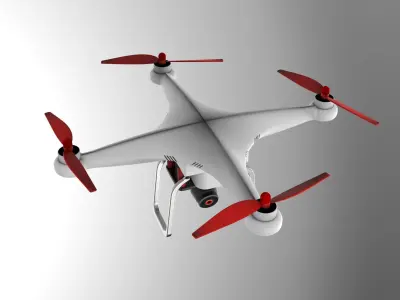 Unmanned aerial vehicle 3D print model