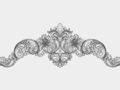 Carved decor for cnc 52 3D model