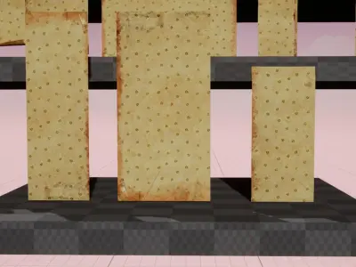 WallPapersSet UE4 Low-poly 3D model