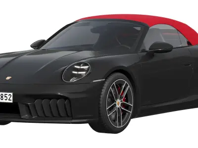 Porsche 911 Carrera GTS Cabriolet 2025 3D model