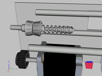 Mini mold injection machine 3D print model