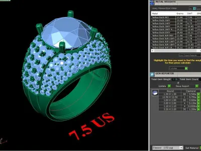 Luxury Men Rings Designs 6MR061 3D print model