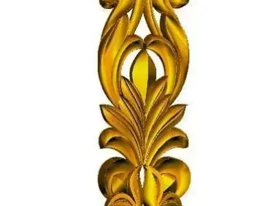 Classic Acanthus Leaf Panel 3D print model