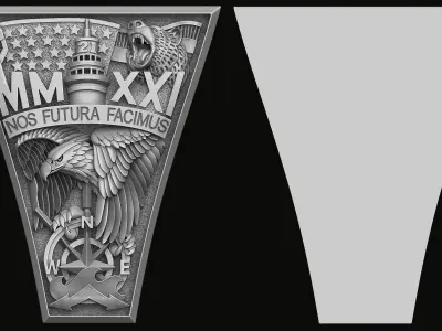 Bas-relief for the United States Ring 2021 3D print model