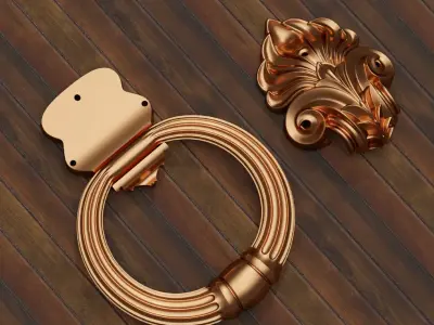 Antique Door Handle for Printing and Casting 3D print model