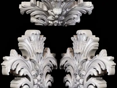 Classic carved 028 3D model