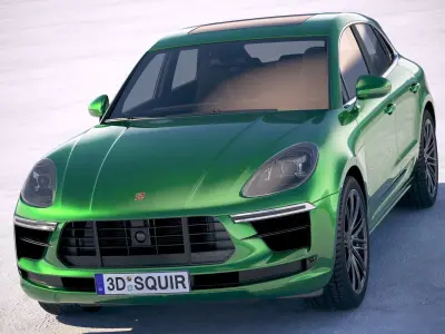 Porsche Macan Turbo 2019 3D model