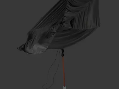 Umbrella outdoor by the wind IKEA Betso Lindoja pack2 3D model