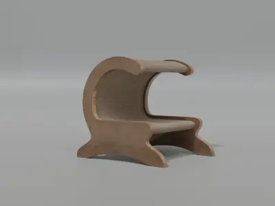 Cat Bed Scratcher 3D model