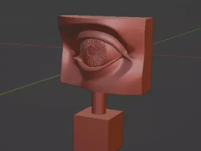 Decorative Eye Sculpture Artistic 3D Model for Printing 3D print model
