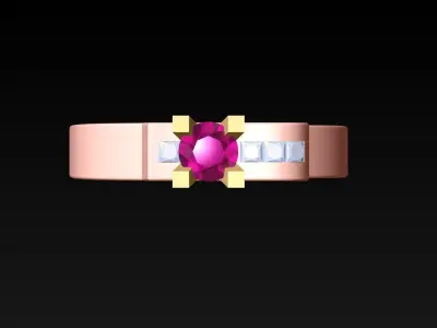 Diamond Ring - Womens Rings - N717959 3D print model
