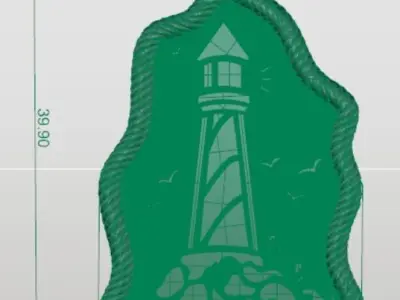 Lighthouse of the Seas Necklace 3D print model