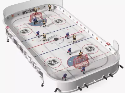 Stiga Stanley Cup Table Hockey Rigged 3D model