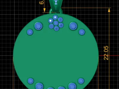 Space Pendant 3D print model