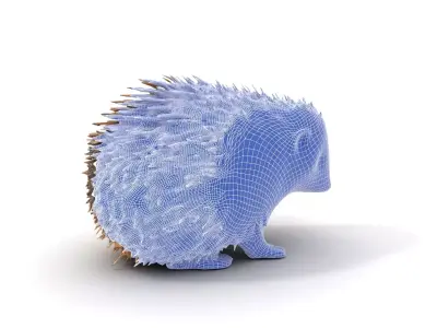 Spiky Hedgehog model pack Low-poly 3D model