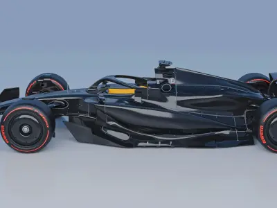2025 F1 car concept     HP formula one team 3D model