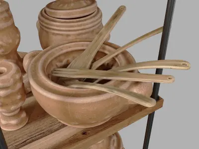 Dishes clay n24 3D model