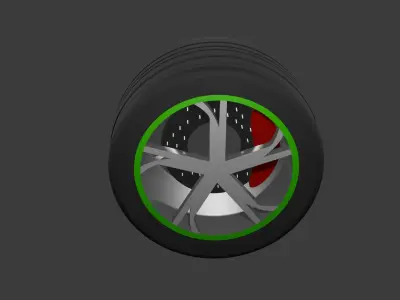  Car Wheel 3D model