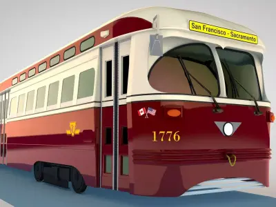 Vintage Trolly 3D model