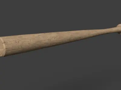 baseball wood Free low-poly 3D model