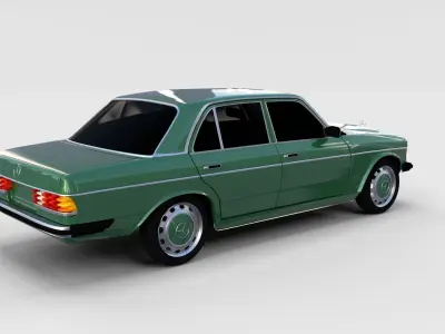 Mercedes-Benz W123 rev 3D model