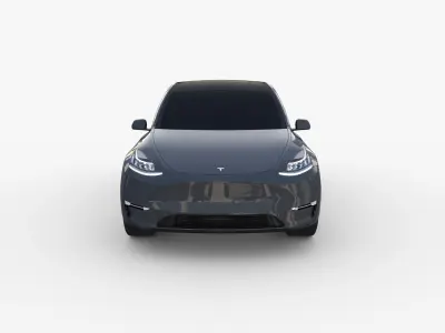 Tesla Model Y Midnight Silver 3D model